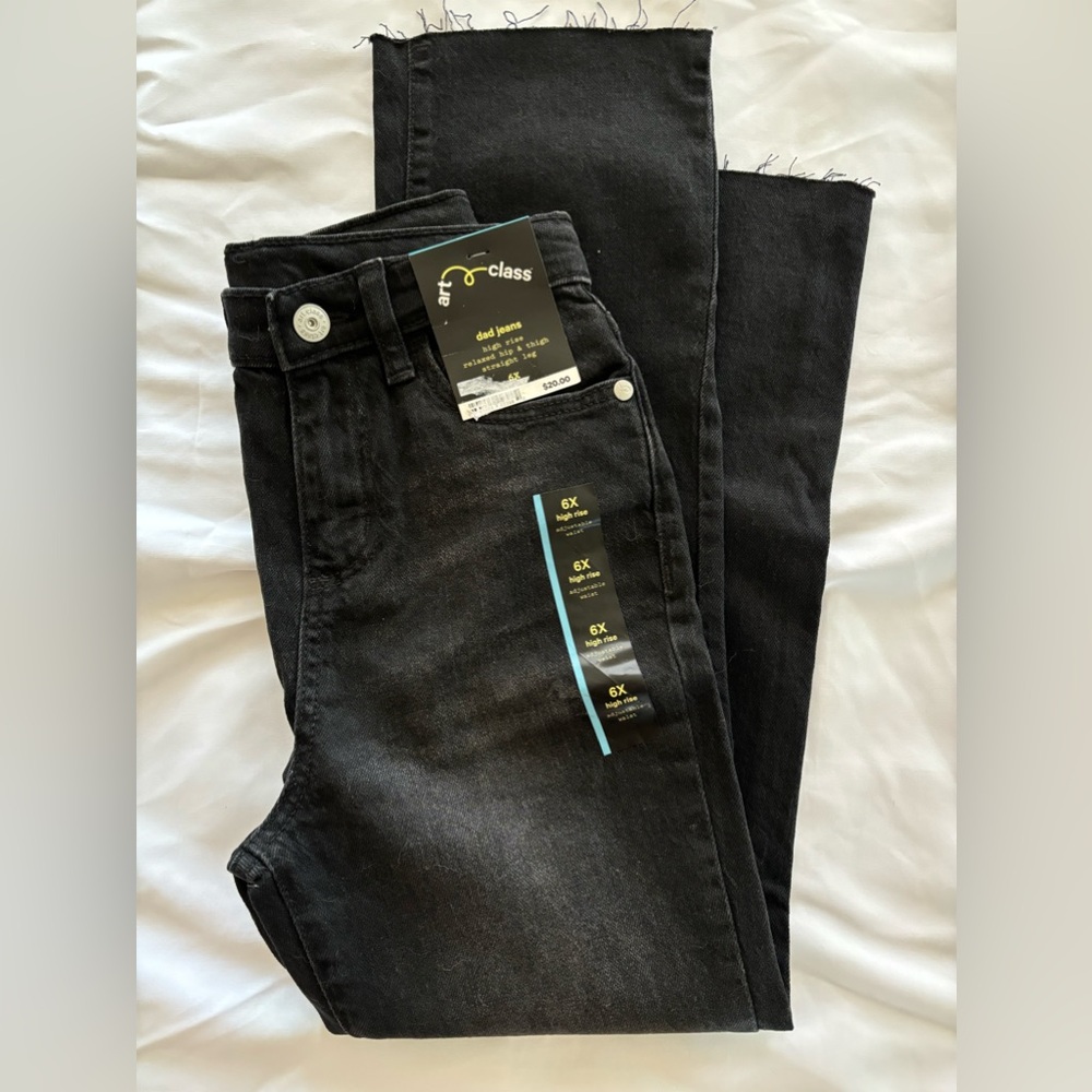 Girls art class size 6x dad jeans style nwt